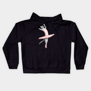 Ballerina Cat Kids Hoodie